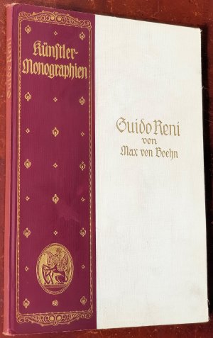 antiquarisches Buch – Max von Boehn – Guido Reni - 105 Textabbildungen nach Gemälden und Zeichnungen , darunter 4 mehrf. Einschaltbilder  - Künstler Monographien - Liebhaber-Ausgaben Nr. 100