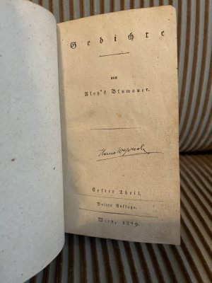 antiquarisches Buch – Aloys Blumauer – Gedichte., Erster bis vierter Teil.
