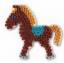Hama 321 - Stiftplatte Pony weiß