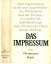 Hermann Kant: Das Impressum