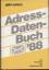 Pan - Adress: Adress-Daten-Buch `88 und 