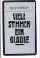 Felix Porsch: Viele Stimmen - ein Glaube Felix Porsch: Viele Stimmen - ein Glaube