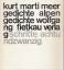 gebrauchtes Buch – Kurt Marti – meergedichte alpengedichte – Bild 1