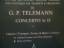 G. P. Telemann Concerto in D for Clarino, Strings & Basso Continuo
