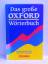 Das große OXFORD-Worterbuch (Englisch-Deutsch - Deutsch-Englisch) - Diverse
