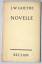 Goethe (Johann Wolfgang von): Novelle