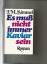 Simmel, Johannes Mario: Es muß nicht imm