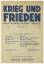 Krieg und Frieden. Militärpolitische Rev Krieg und Frieden. Militärpolitische Rev