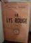 Anatole France: Le lys rouge / Anatole F