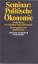 Winfried Vogt: Seminar politische Ökonom