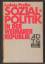 Sozialpolitik in der Weimarer Republik. - Preller, Ludwig