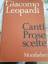 GIACOMO LEOPARDI: CANTI PROSE SCELTE