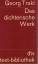 Georg Trakl: Das dichterische Werk