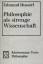 Edmund Husserl: Philosophie als strenge 