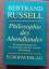 gebrauchtes Buch – Bertrand Russel – Philosophie des Abendlandes. Ihr Zusammenhang mit der politischen und der sozialen Entwicklung – Bild 1