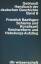Friedrich Baethgen: Handbuch der deutsch Friedrich Baethgen: Handbuch der deutsch
