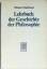 Wilhelm Windelband: Lehrbuch der Geschic