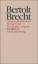 Bertolt Brecht: Werke. Große kommentiert