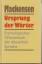 Lutz Mackensen: Ursprung der Wörter: Ety