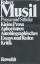 Robert Musil: Prosa und Stücke, kleine P