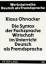 gebrauchtes Buch – Klaus Ohnacker – Die Syntax der Fachsprache Wirtschaft im Unterricht Deutsch als Fremdsprache – Bild 1