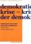 BUCH - Wahl, Peter: Demokratie und Krise