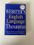 Webster‘s English Language Thesaurus