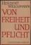 Herbert Weichmann: Von Freiheit und Pfli