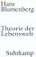 Hans Blumenberg: Theorie der Lebenswelt