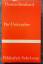 Thomas Bernhard: Der Untergeher – Roman Thomas Bernhard: Der Untergeher – Roman