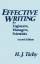 H J Tichy: Effective Writing for Enginee