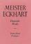 Josef Quint: Meister Eckhart. Deutsche W