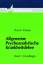 Rainer Krause: Allgemeine Psychoanalytis