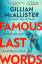 Gillian McAllister: Famous Last Words | 