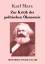 Karl Marx: Zur Kritik der politischen Oe