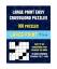 gebrauchtes Buch – James Manning – Large Print Easy Crossword Puzzles (Vol 1 & 2 - Easy): Large print game book with 100 crossword puzzles: One crossword game per two pages: All crosswo – Bild 1