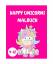 Danny Lewis: Happy Unicorns Malbuch Kind