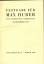 antiquarisches Buch – Festgabe für Max Huber zum sechzigsten Geburtstag, 28. Dezember 1934 – Bild 2