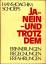 Hans-Joachim Schoeps: Ja - Nein - und Tr