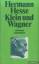 Hermann Hesse: Klein und Wagner