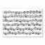 Postcard Sheet music white (10 pcs) / Po