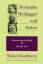 Walter Kaufmann: Nietzsche, Heidegger, a