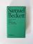 Samuel Beckett: Drei Romane: Molloy, Mal