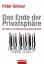 Peter Schaar: Schaar, P: Ende der Privat