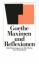 Goethe, Johann Wolfgang von: Maximen und