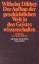 Wilhelm Dilthey: Der Aufbau der geschich