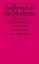 Hedwig Richter: Aufbruch in die Moderne: