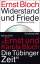 Ernst Bloch: Widerstand und Friede