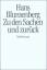 Hans Blumenberg: Zu den Sachen und zurüc