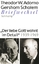 Theodor W. Adorno / Gershom Scholem: The